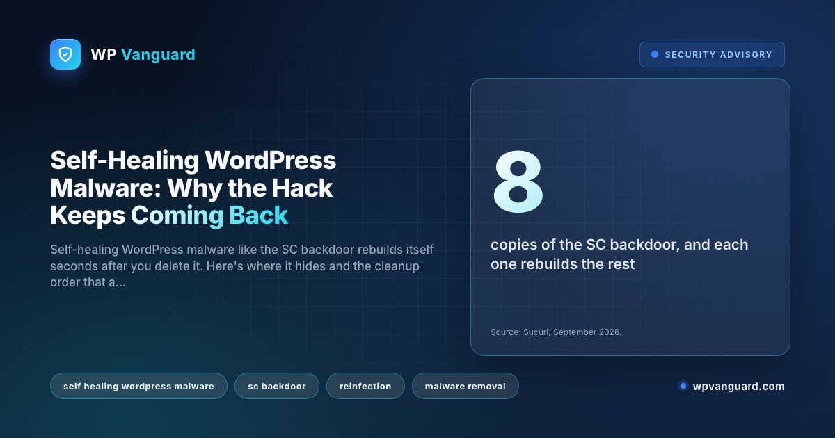 Self-Healing WordPress Malware: Why the Hack Keeps Coming Back