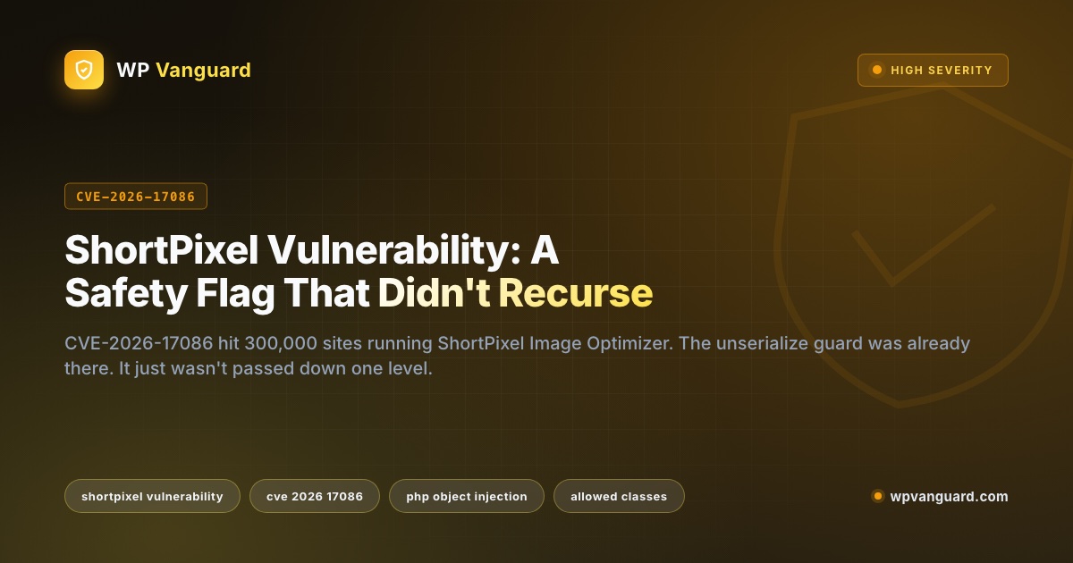 ShortPixel Vulnerability: A Safety Flag That Didn't Recurse