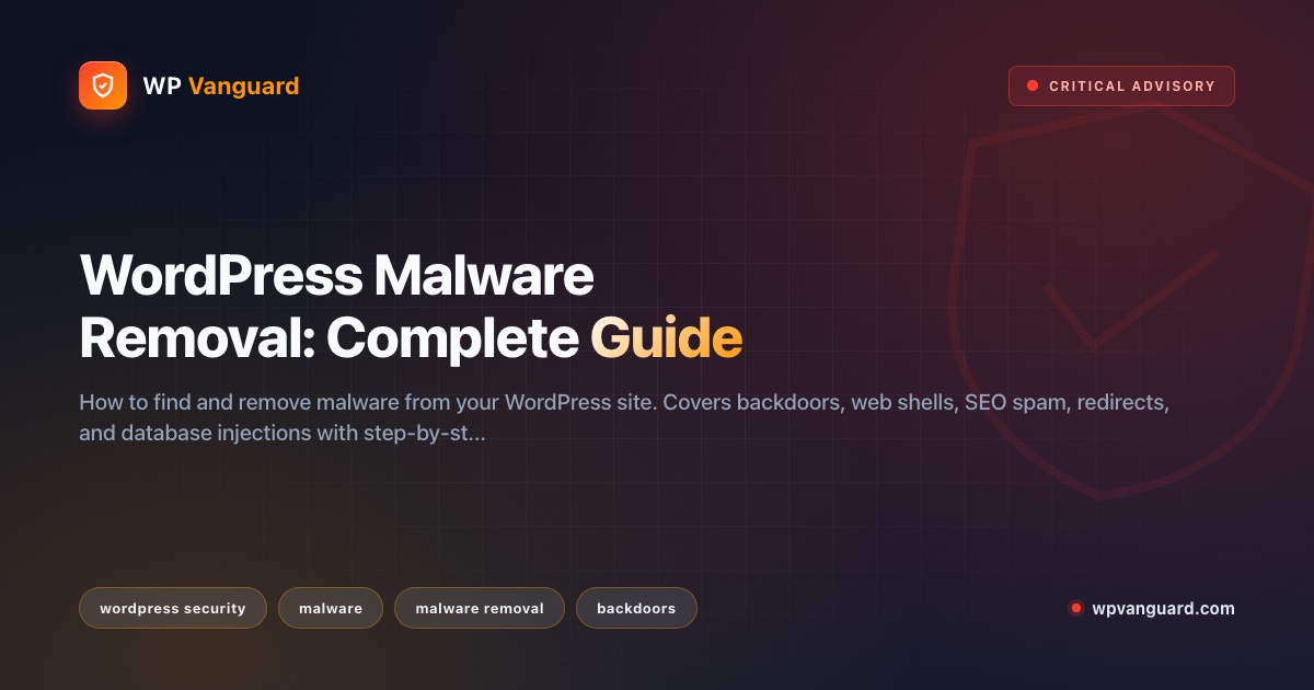 WordPress Malware Removal: Complete Guide