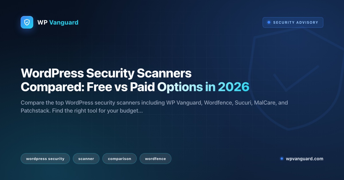 WordPress Security Scanners Compared: Free vs Paid Options in 2026