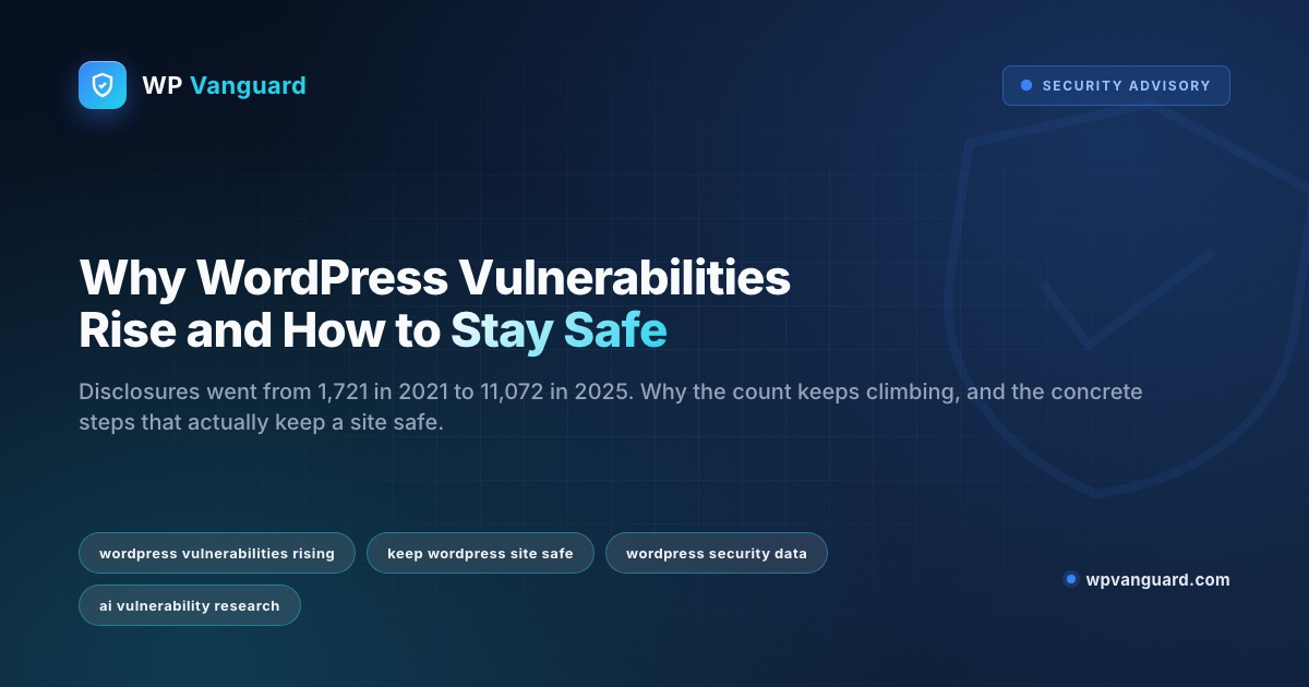 Why WordPress Vulnerabilities Rise and How to Stay Safe