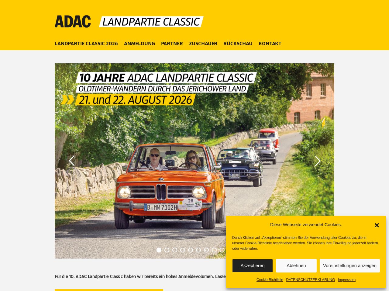 Screenshot of https://adac-landpartieclassic.de