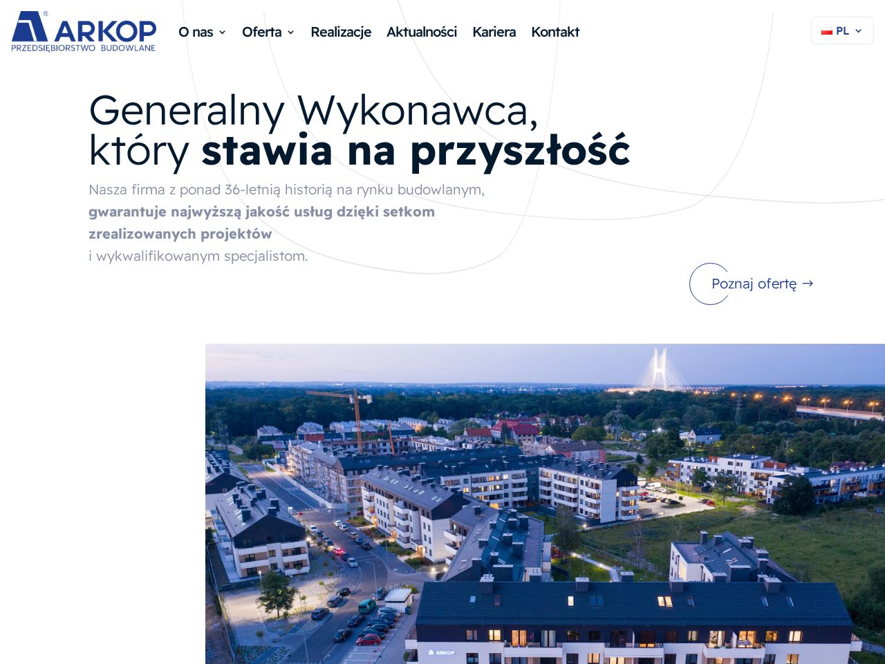 Screenshot of https://arkop.com.pl