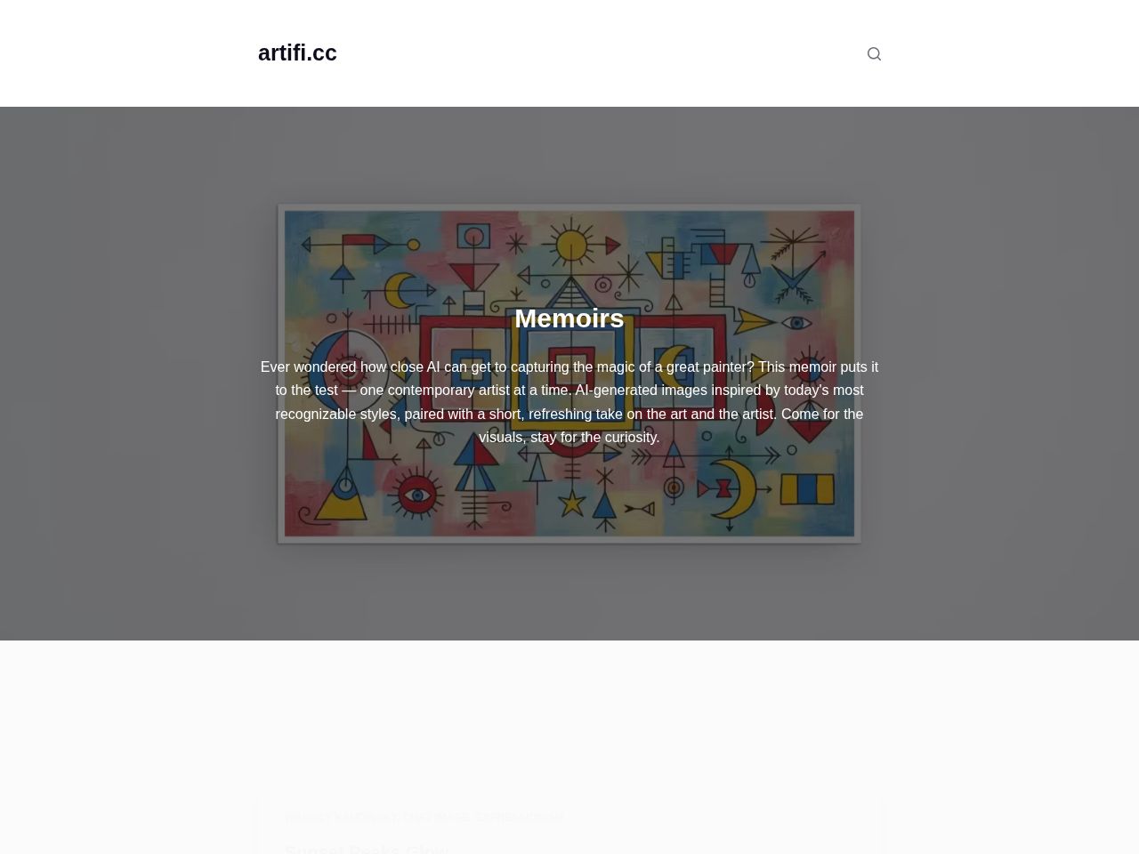 Screenshot of https://artifi.cc