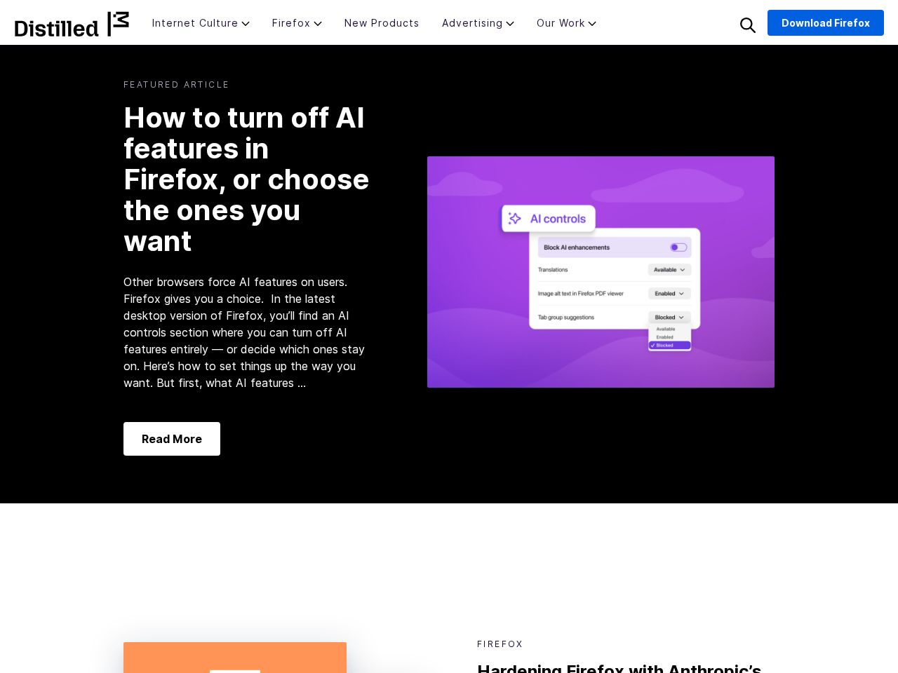 Screenshot of https://blog.mozilla.org