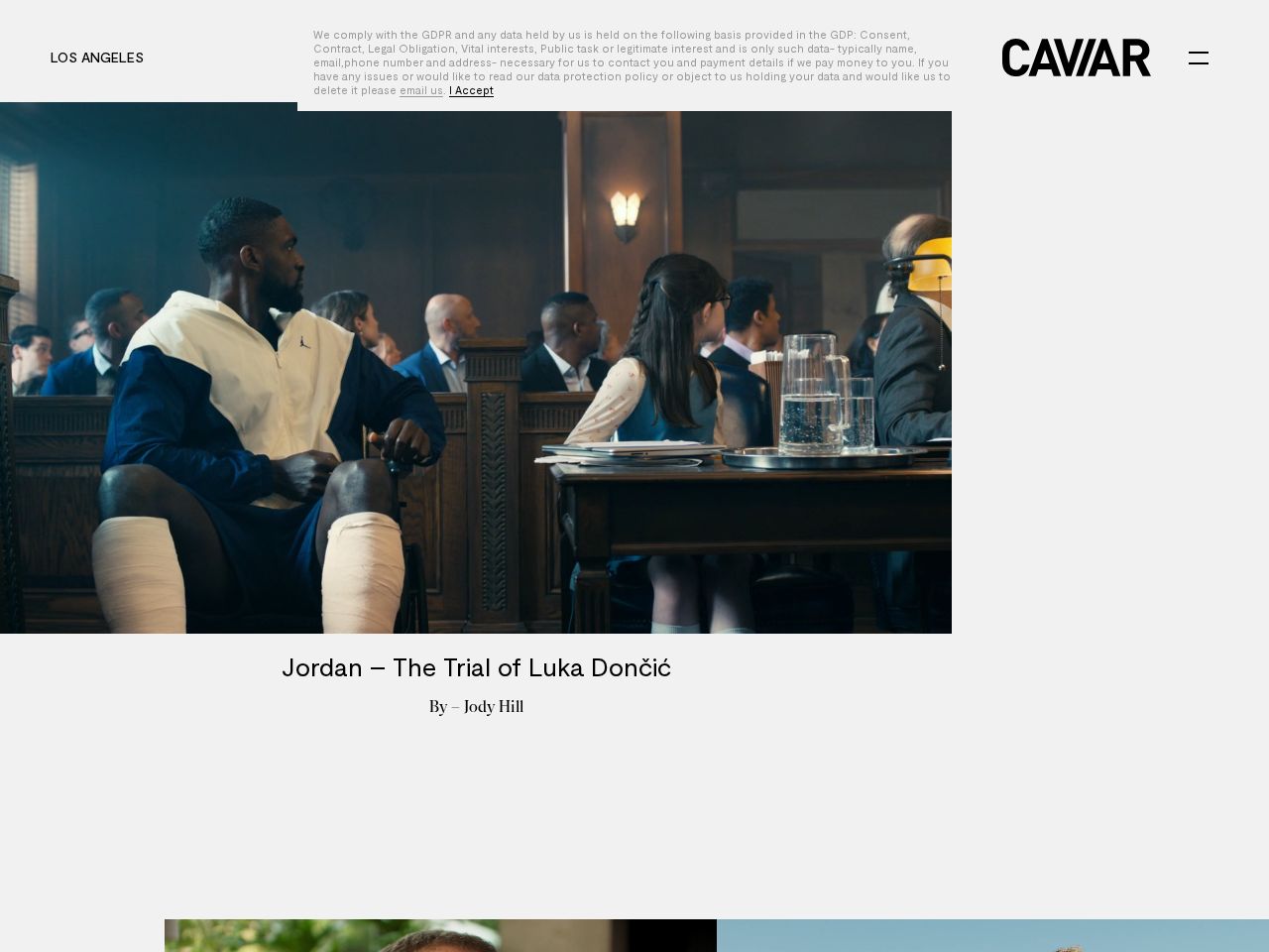 Screenshot of https://caviar.tv