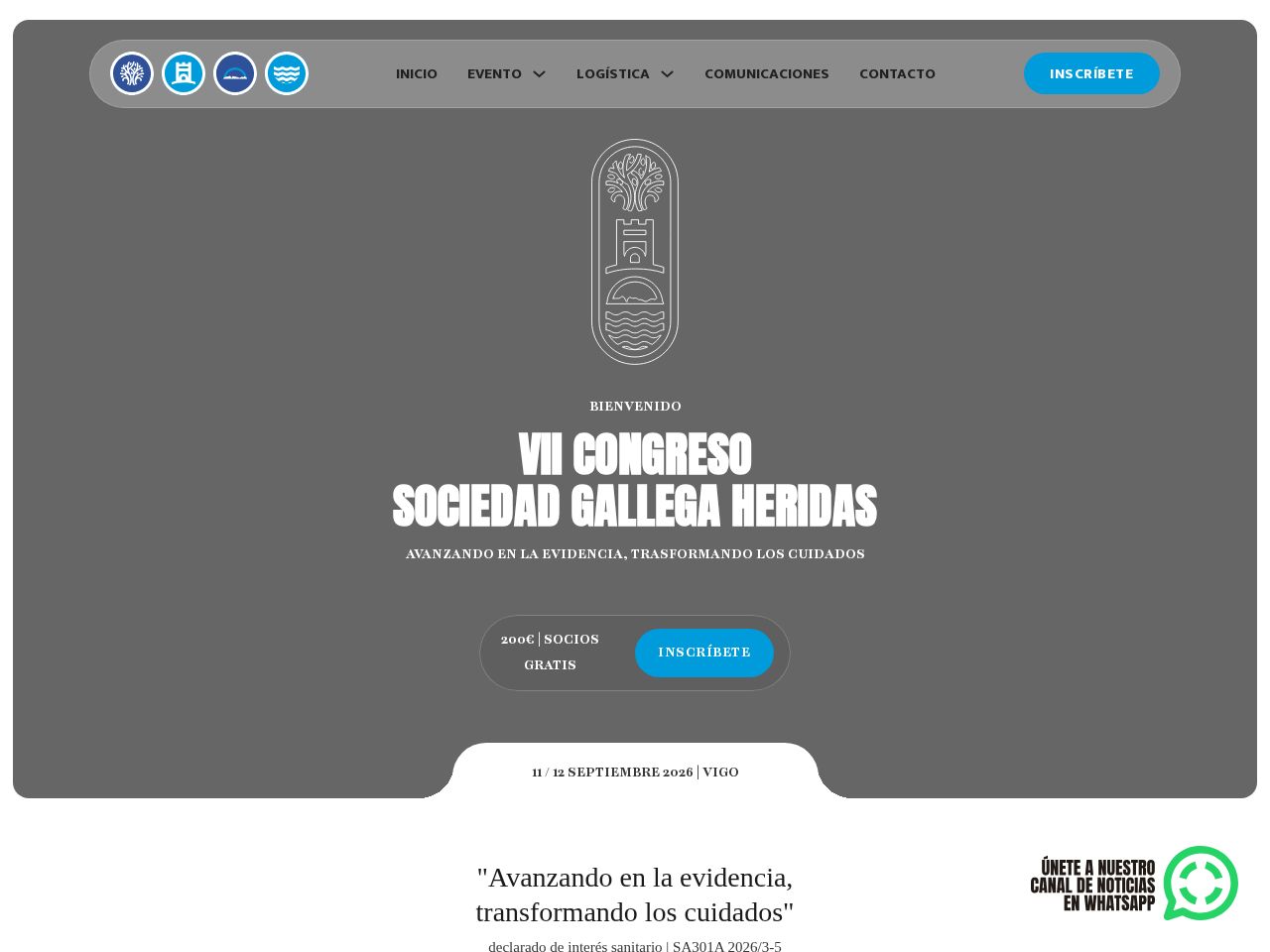 Screenshot of https://congreso.sghweb.es