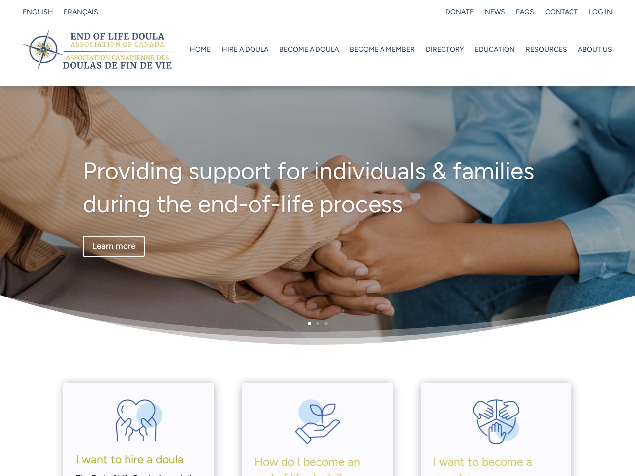 Screenshot of https://eoldac.org