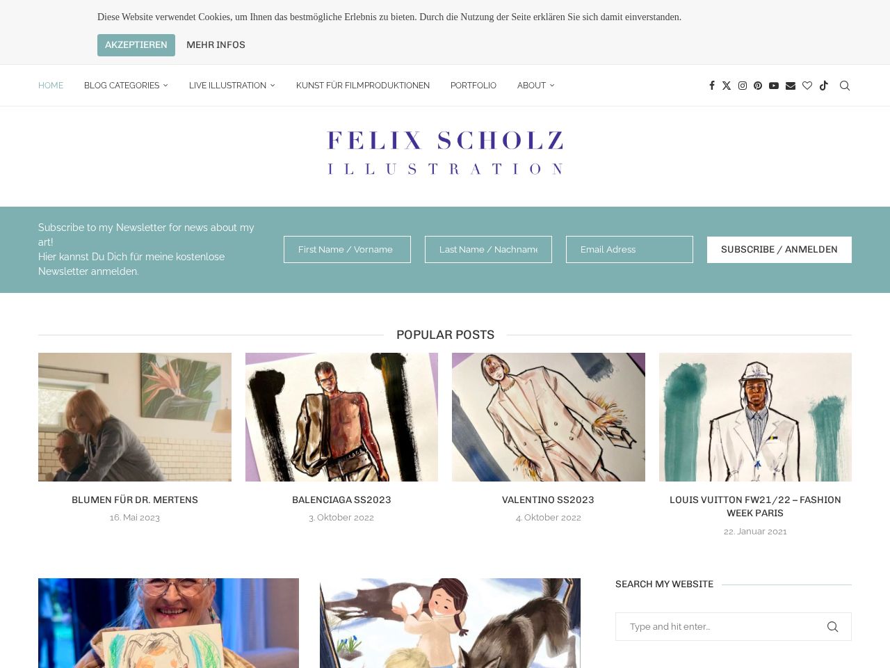 Screenshot of https://felixscholz.de