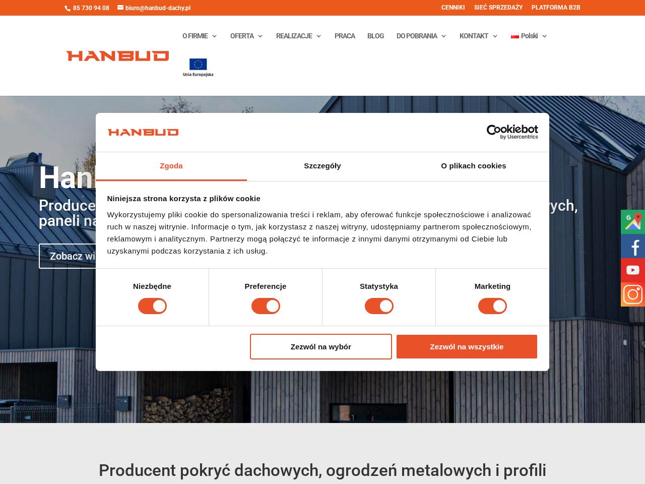 Screenshot of https://hanbud-dachy.pl
