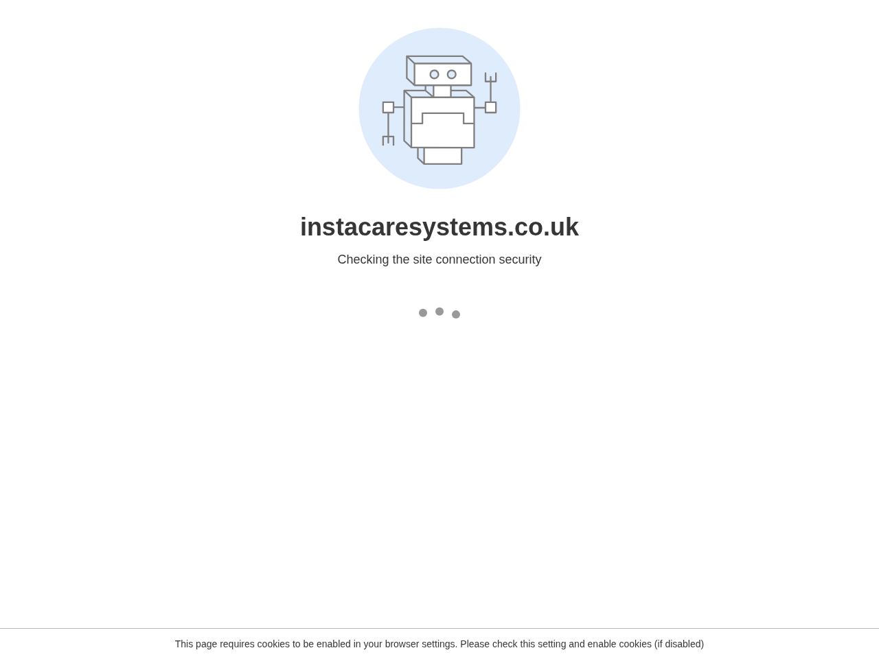 Screenshot of https://instacaresystems.co.uk