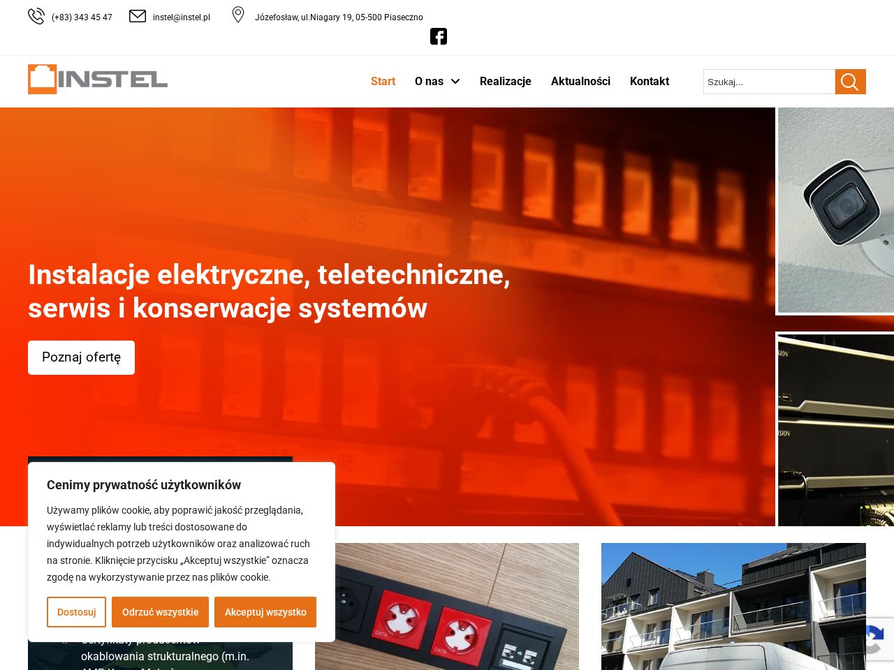 Screenshot of https://instel.pl