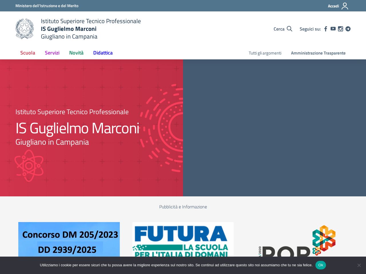 Screenshot of https://ismarcini.altervista.org
