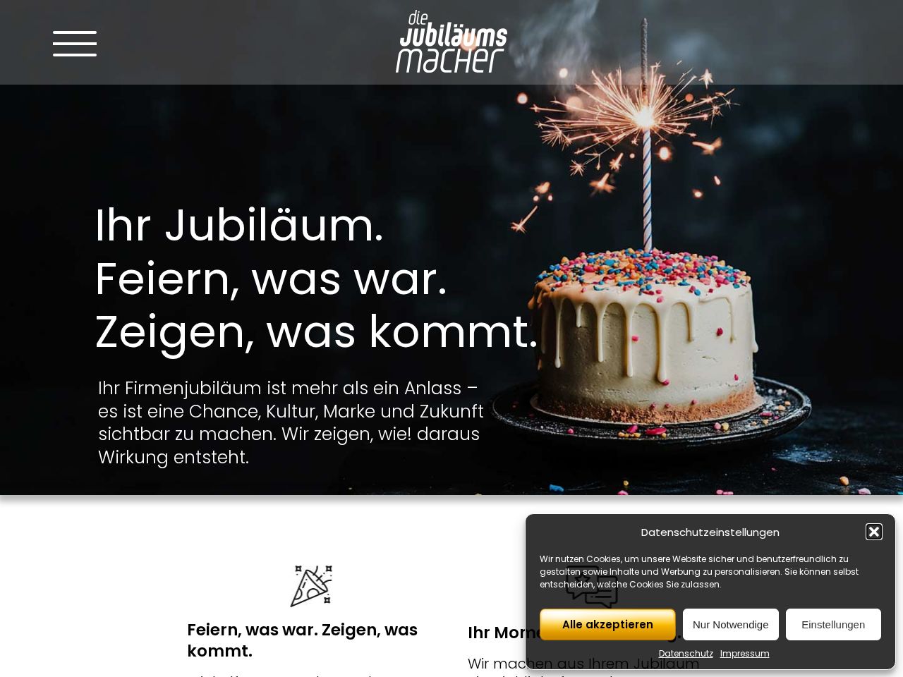 Screenshot of https://jubimacher.webressort-entwicklung.de