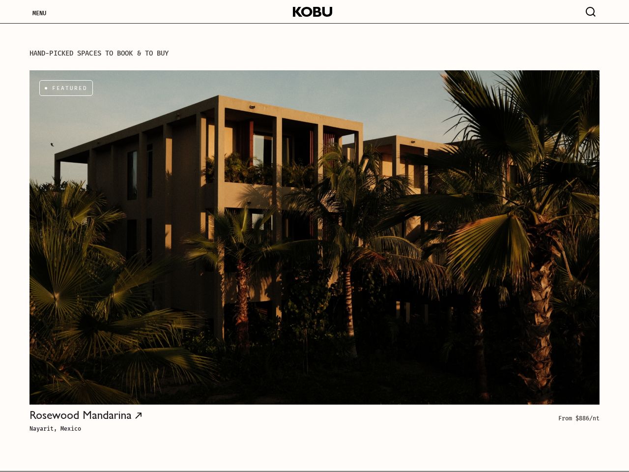 Screenshot of https://kobu.co