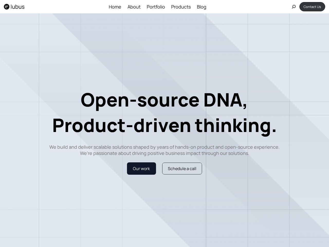 Screenshot of https://lubus.in