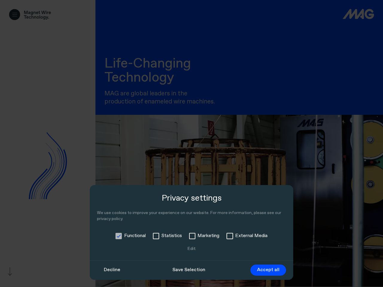 Screenshot of https://mag.at