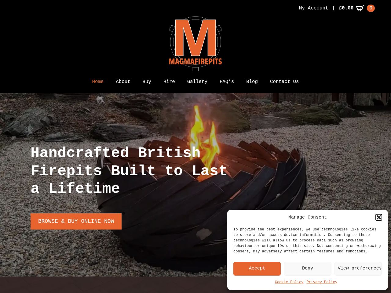 Screenshot of https://magma.zsites.uk