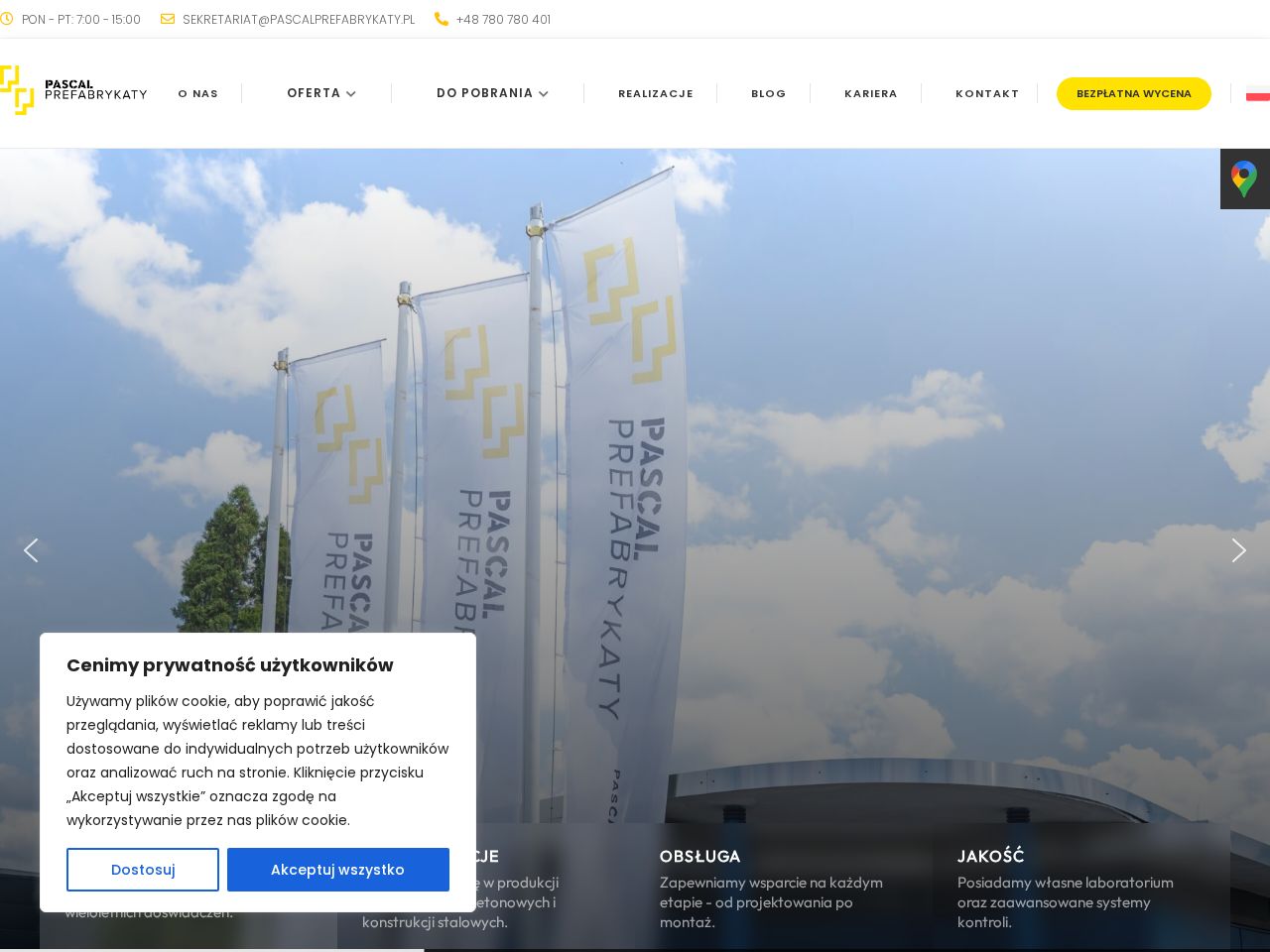 Screenshot of https://pascalprefabrykaty.pl