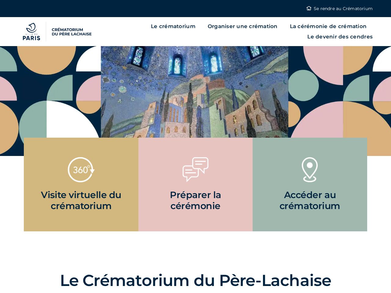 Screenshot of https://perelachaise-crematorium.fr
