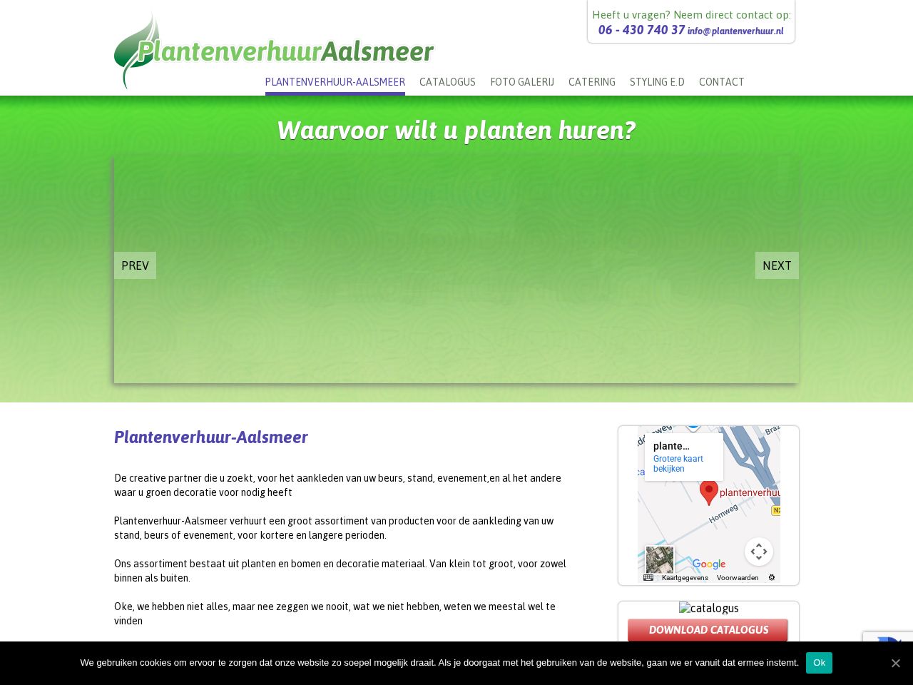 Screenshot of https://plantenverhuur.nl