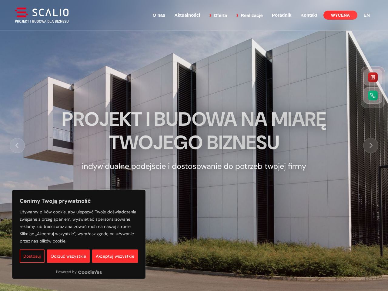 Screenshot of https://scalio.pl