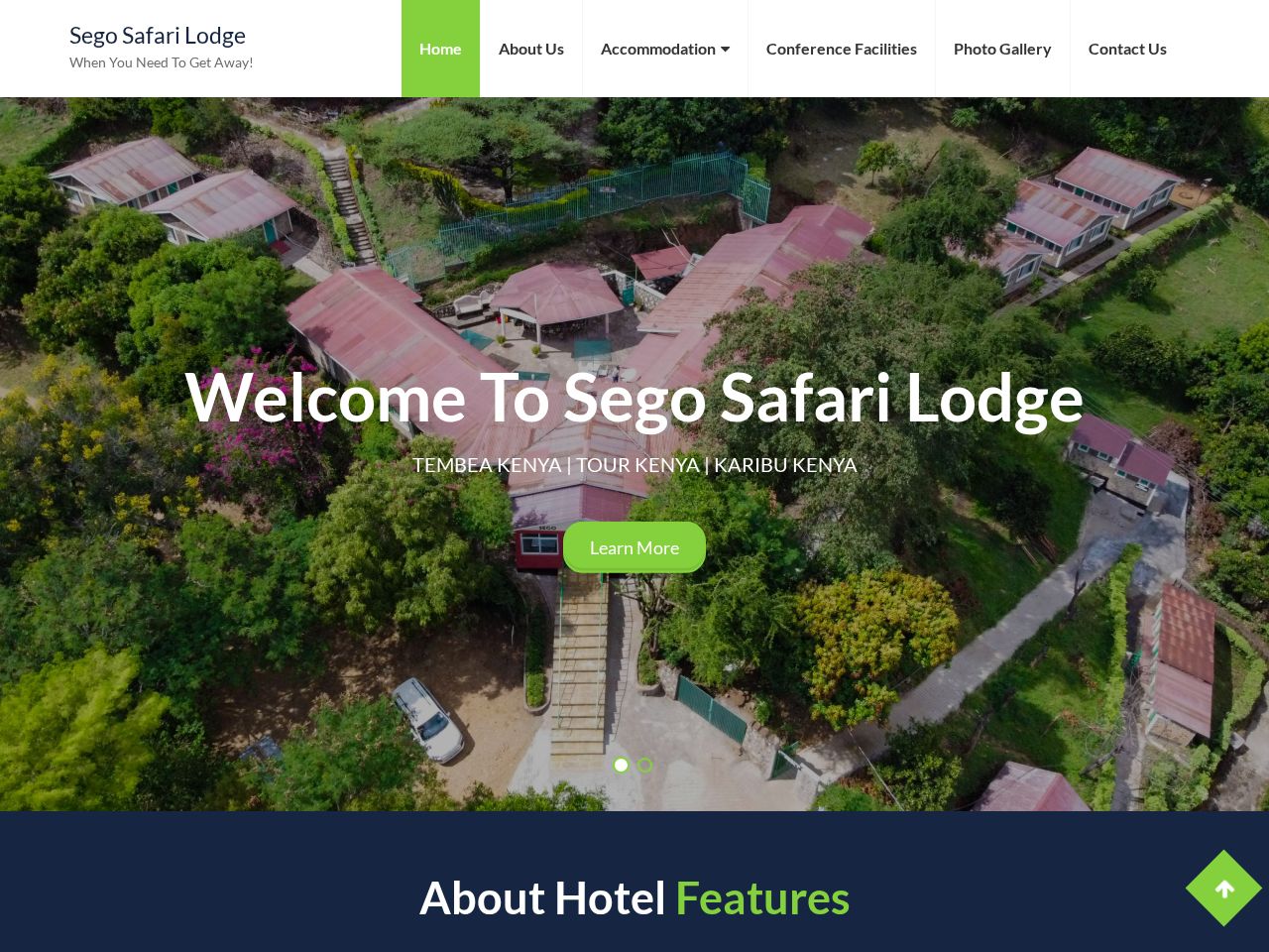 Screenshot of https://segosafarilodge.co.ke