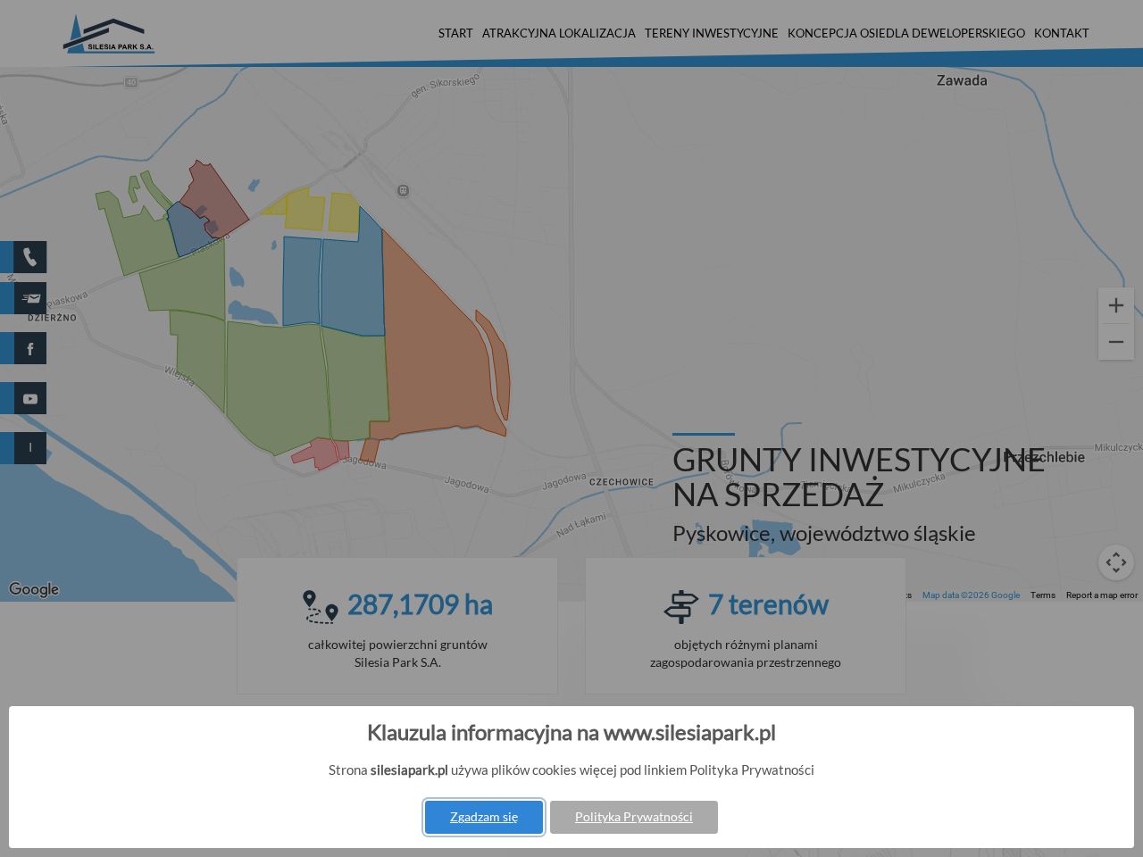 Screenshot of https://silesiapark.pl