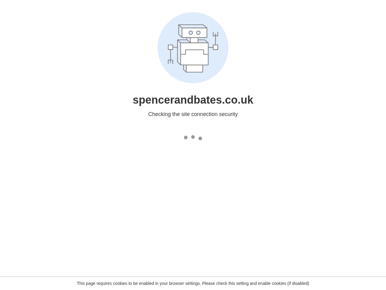 Screenshot of https://spencerandbates.co.uk