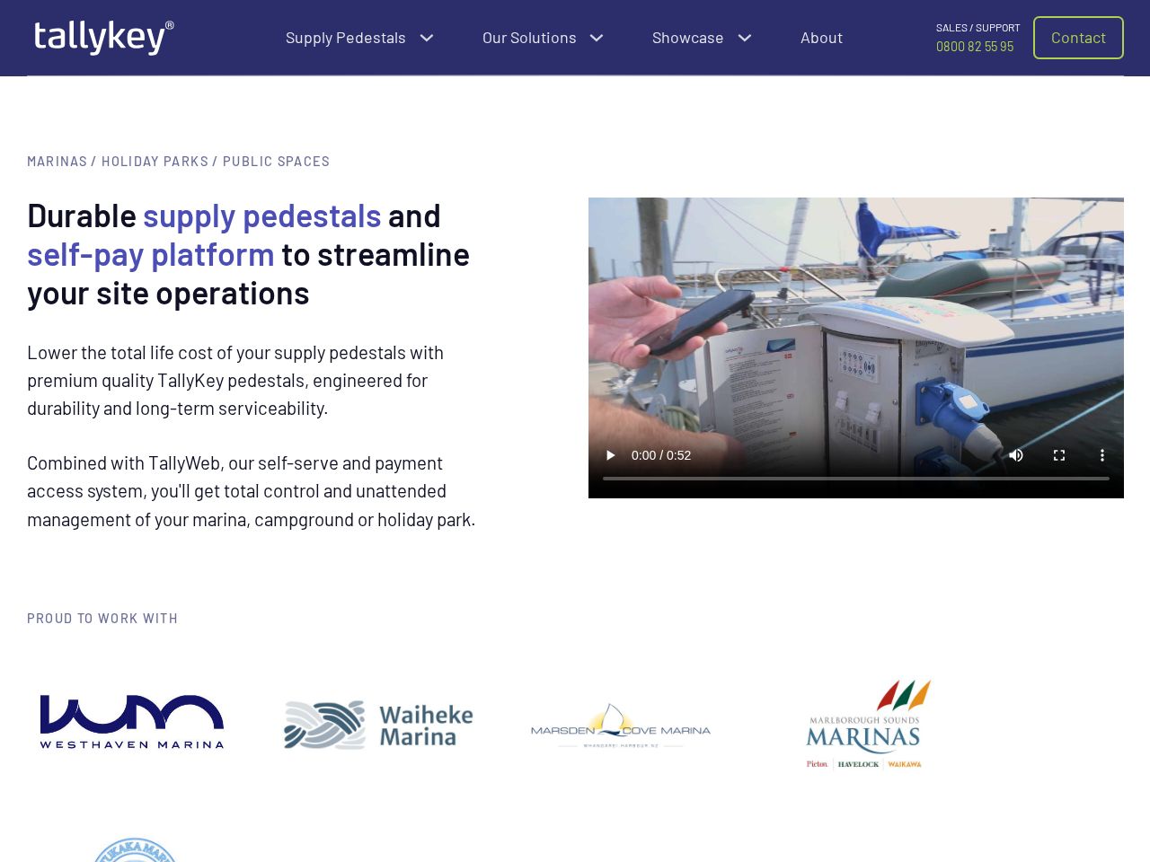 Screenshot of https://tallykey.co.nz