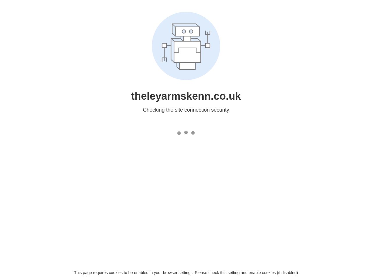 Screenshot of https://theleyarmskenn.co.uk