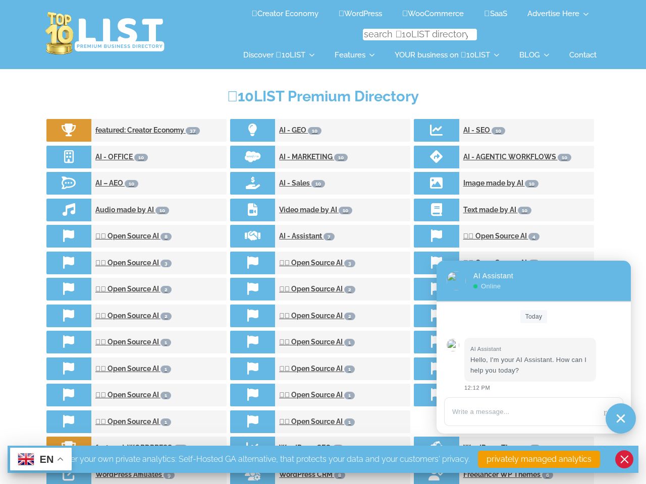 Screenshot of https://top10list.vip