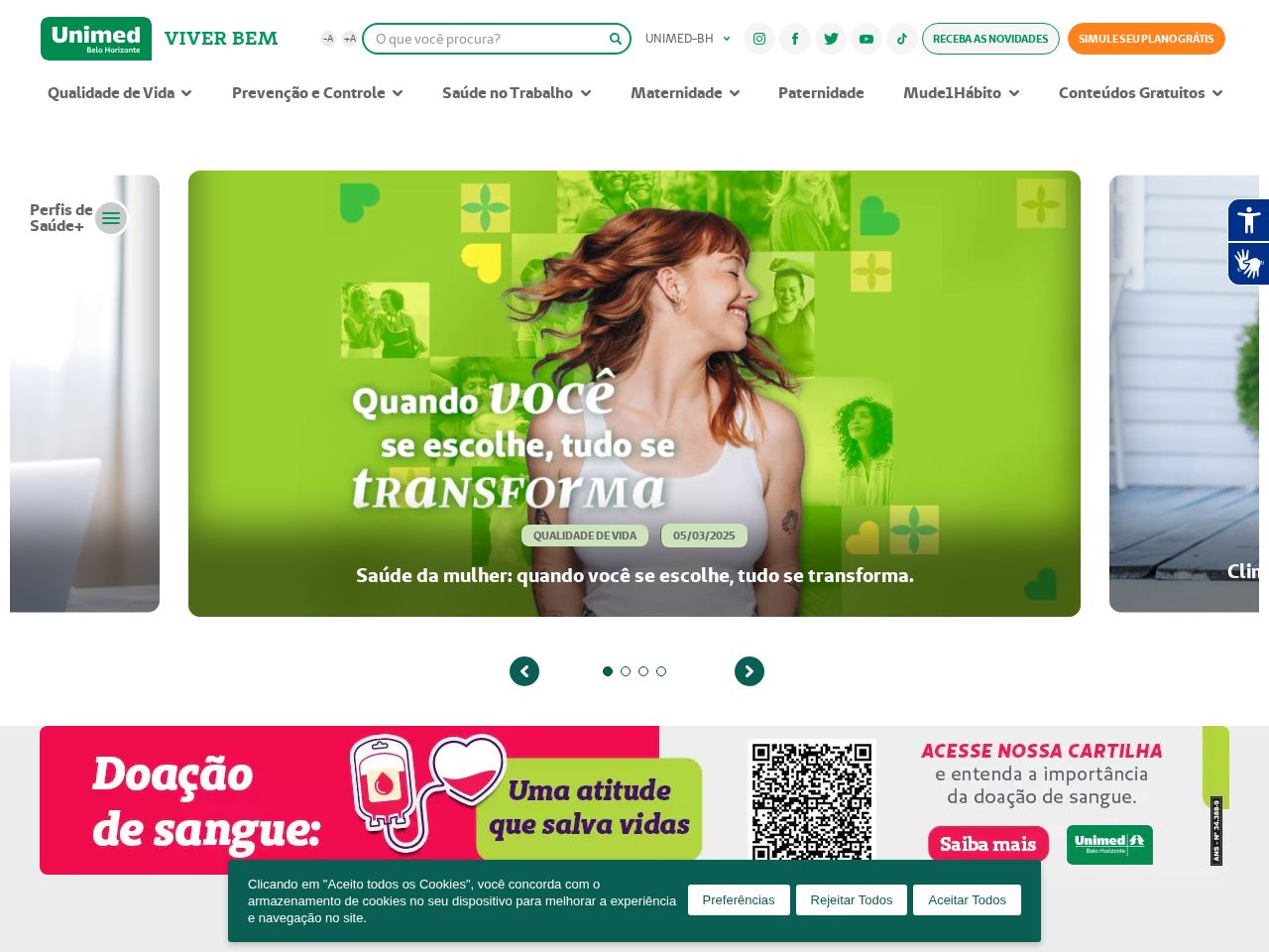 Screenshot of https://viverbem.unimedbh.com.br