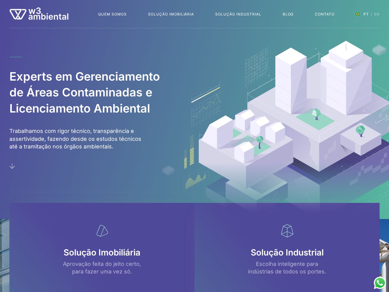 Screenshot of https://w3ambiental.com.br