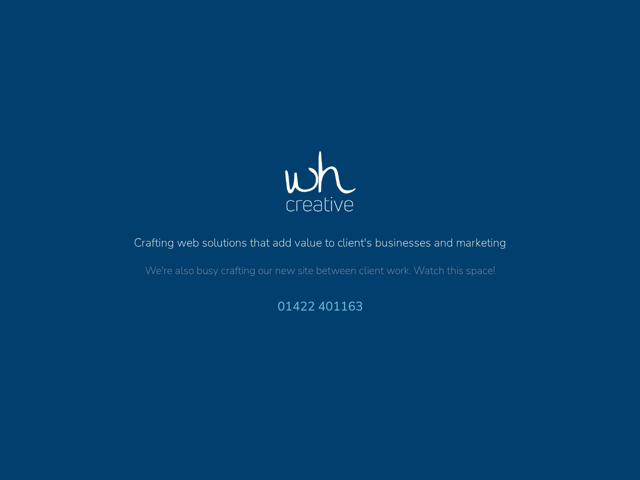 Screenshot of https://whcreative.uk