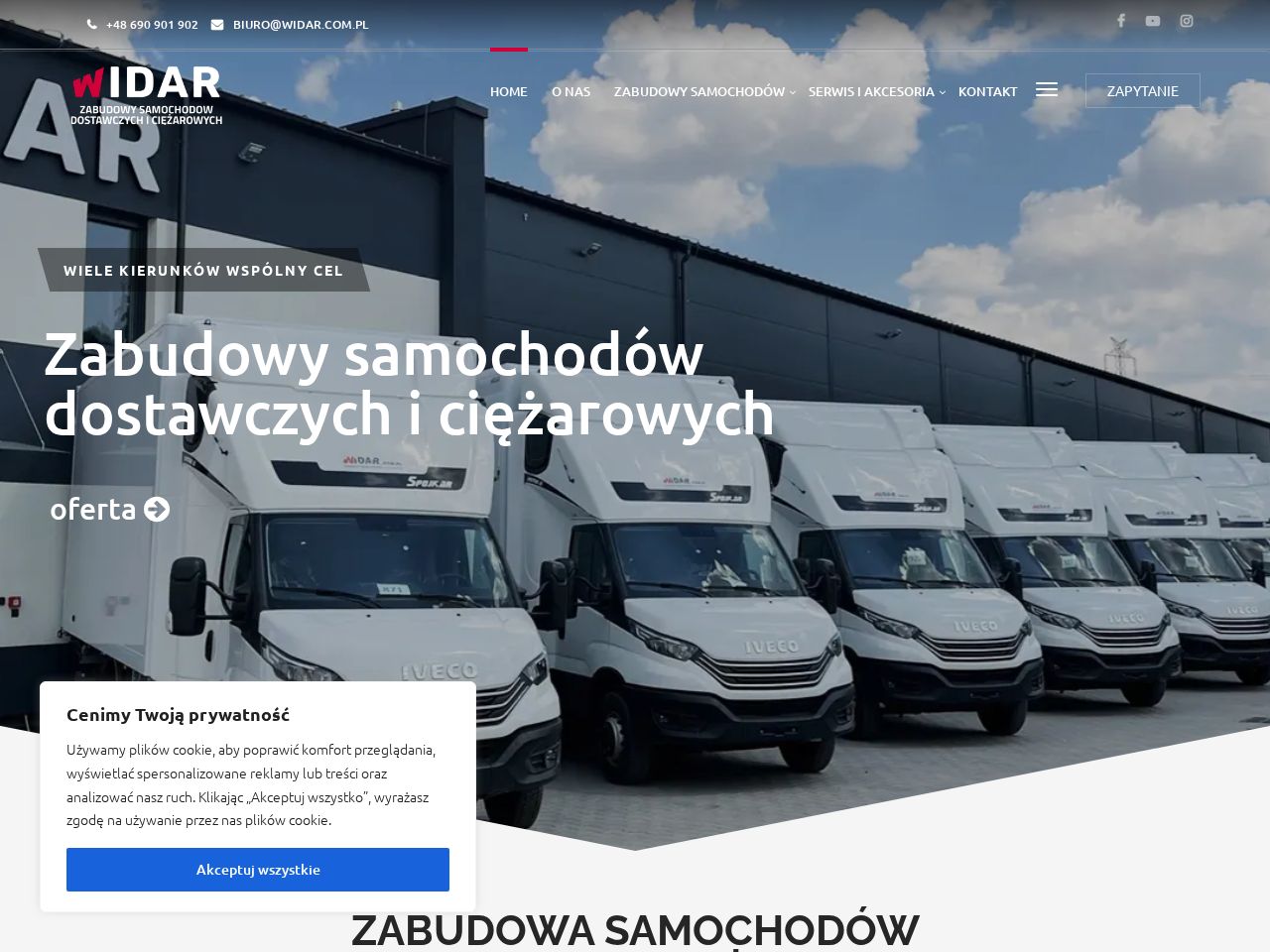 Screenshot of https://widar.com.pl