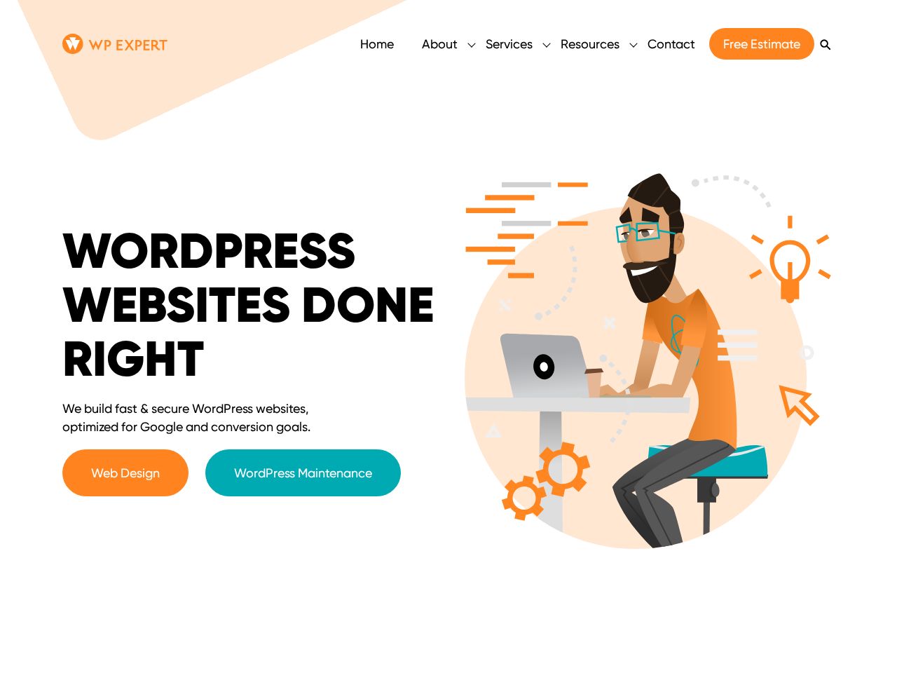 Screenshot of https://wpexpert.ca