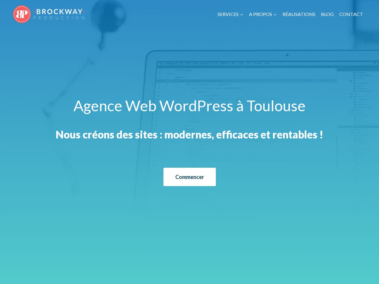 Screenshot of https://www.brockwayproduction.fr