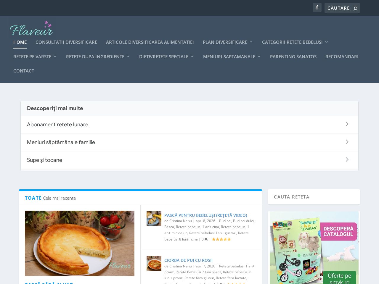 Screenshot of https://www.flaveur.ro