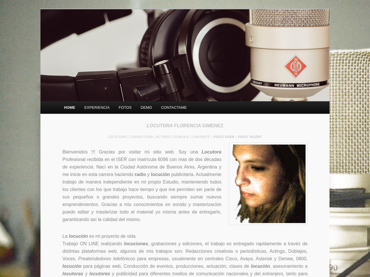 Screenshot of https://www.florenciagimenez.com.ar