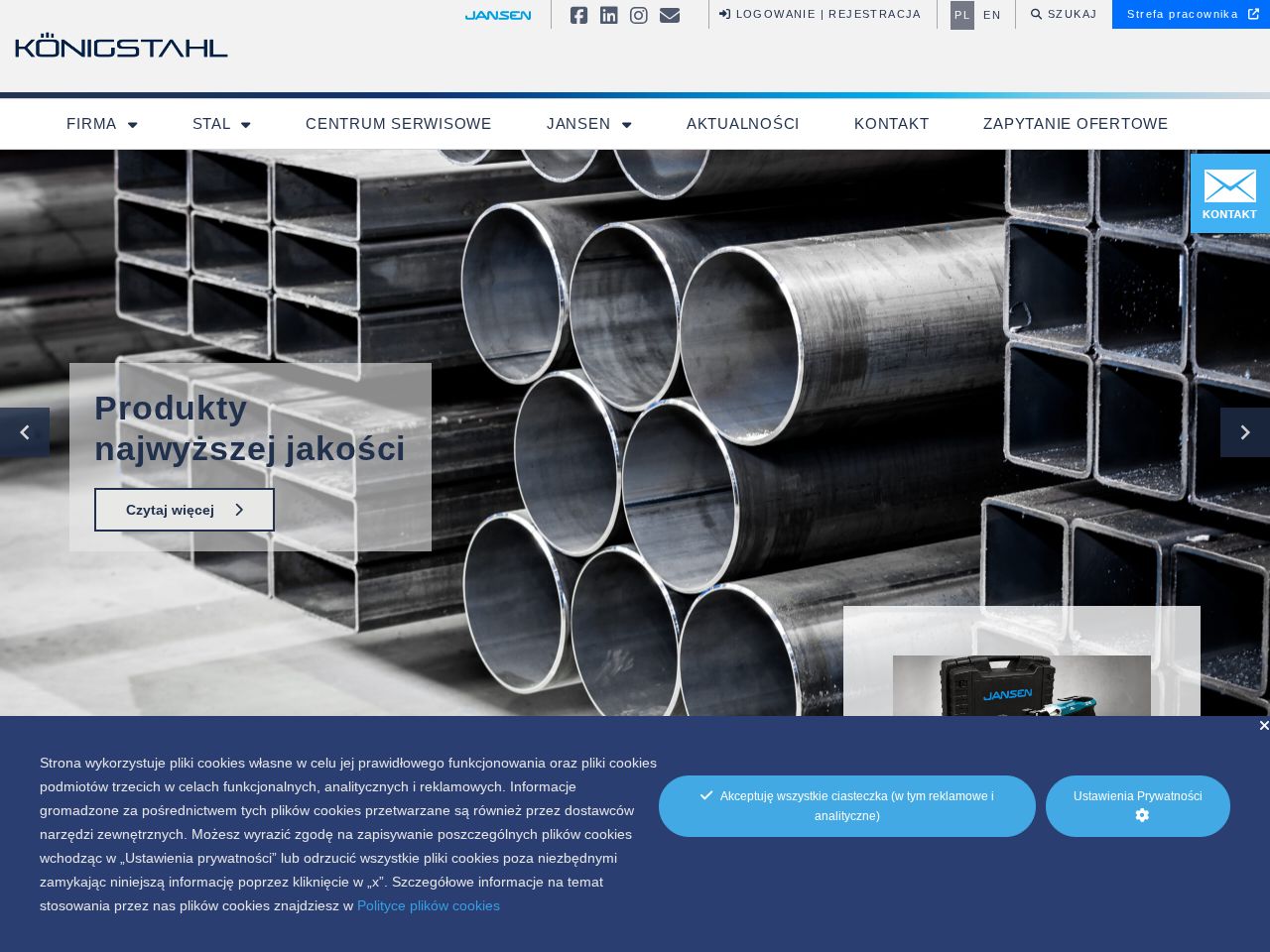 Screenshot of https://www.koenigstahl.pl