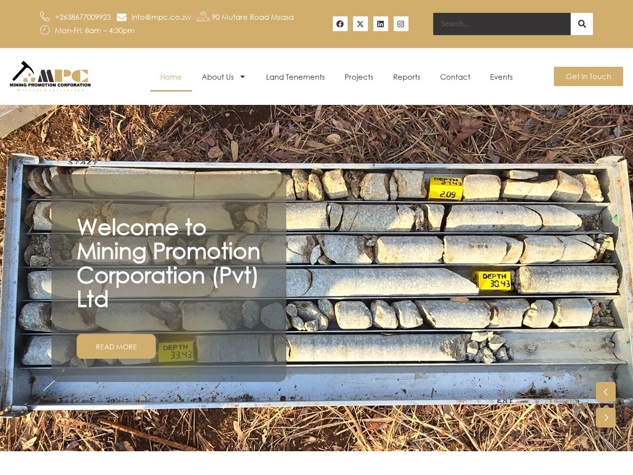 Screenshot of https://www.mpc.co.zw
