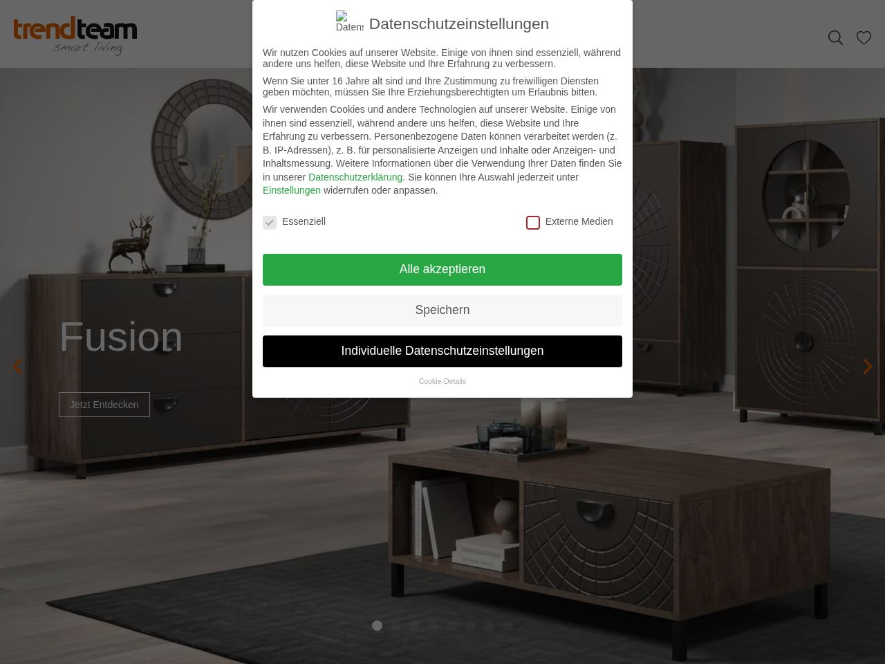 Screenshot of https://www.trendteam.eu
