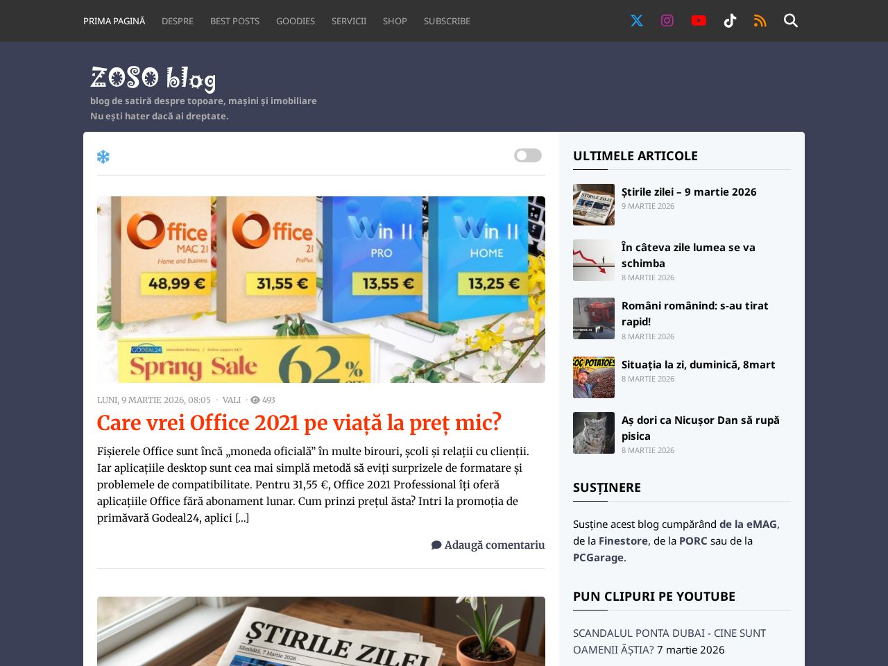 Screenshot of https://zoso.ro